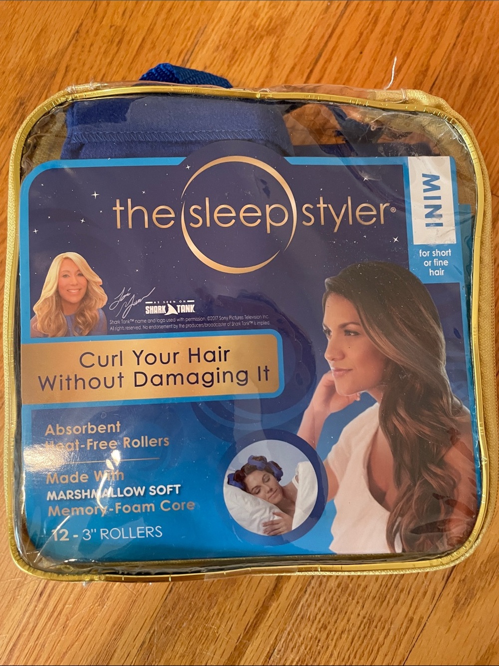 The Sleep Styler Mini Heat-Free Curl Rollers - Blue- NIB